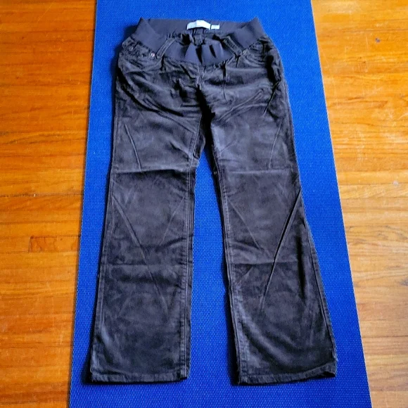 Old Navy Maternity Brown Corduroy Pants - Size Small - Picture 3 of 6
